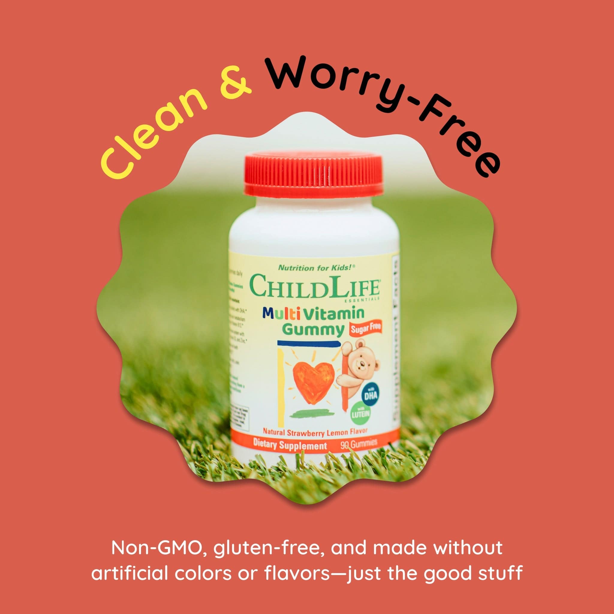Childlife Essentials Multi Vitamin Strawberry Lemon Flavor 90 Gummies - Organax Ltd