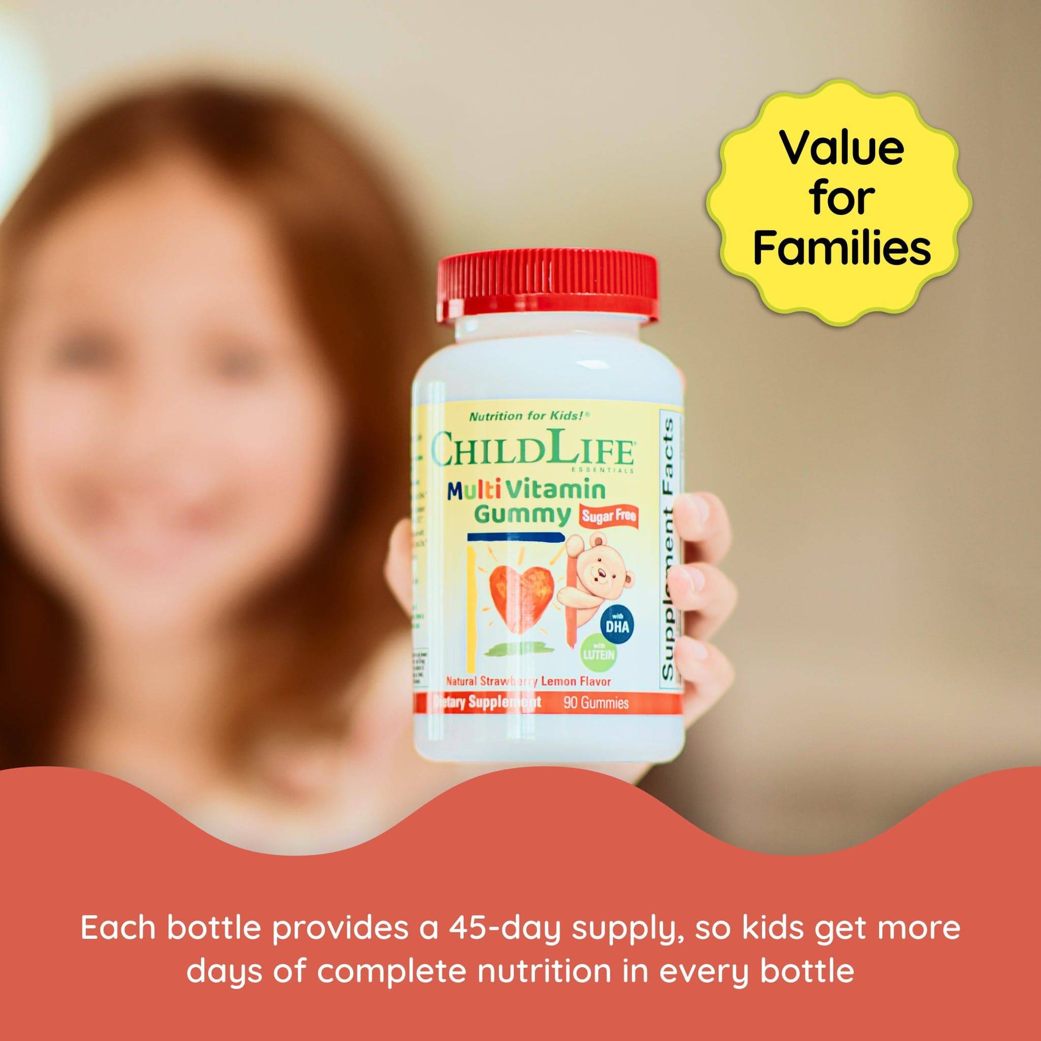 Childlife Essentials Multi Vitamin Strawberry Lemon Flavor 90 Gummies - Organax Ltd