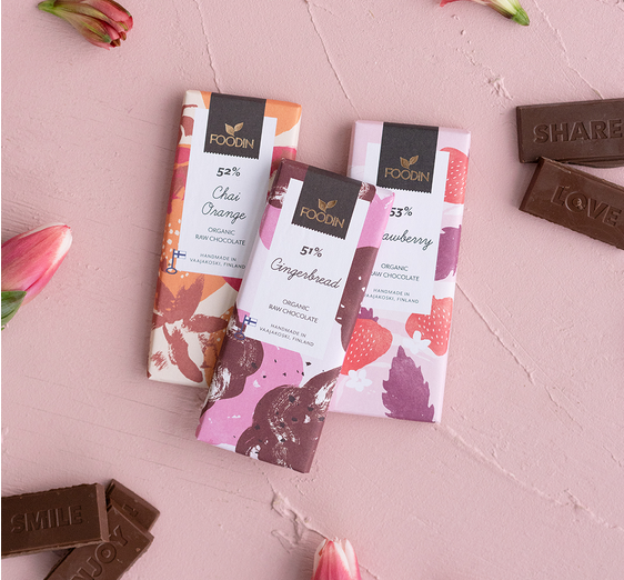 Organic Raw Chocolate Crunchu Hazelnut 54% 40G - Organax Ltd