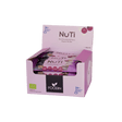 Organic NUTI dark chocolate with cherry from FoodIn by Organax Ltd, 35g each, 15-piece box with chocolate and cherry pieces visible