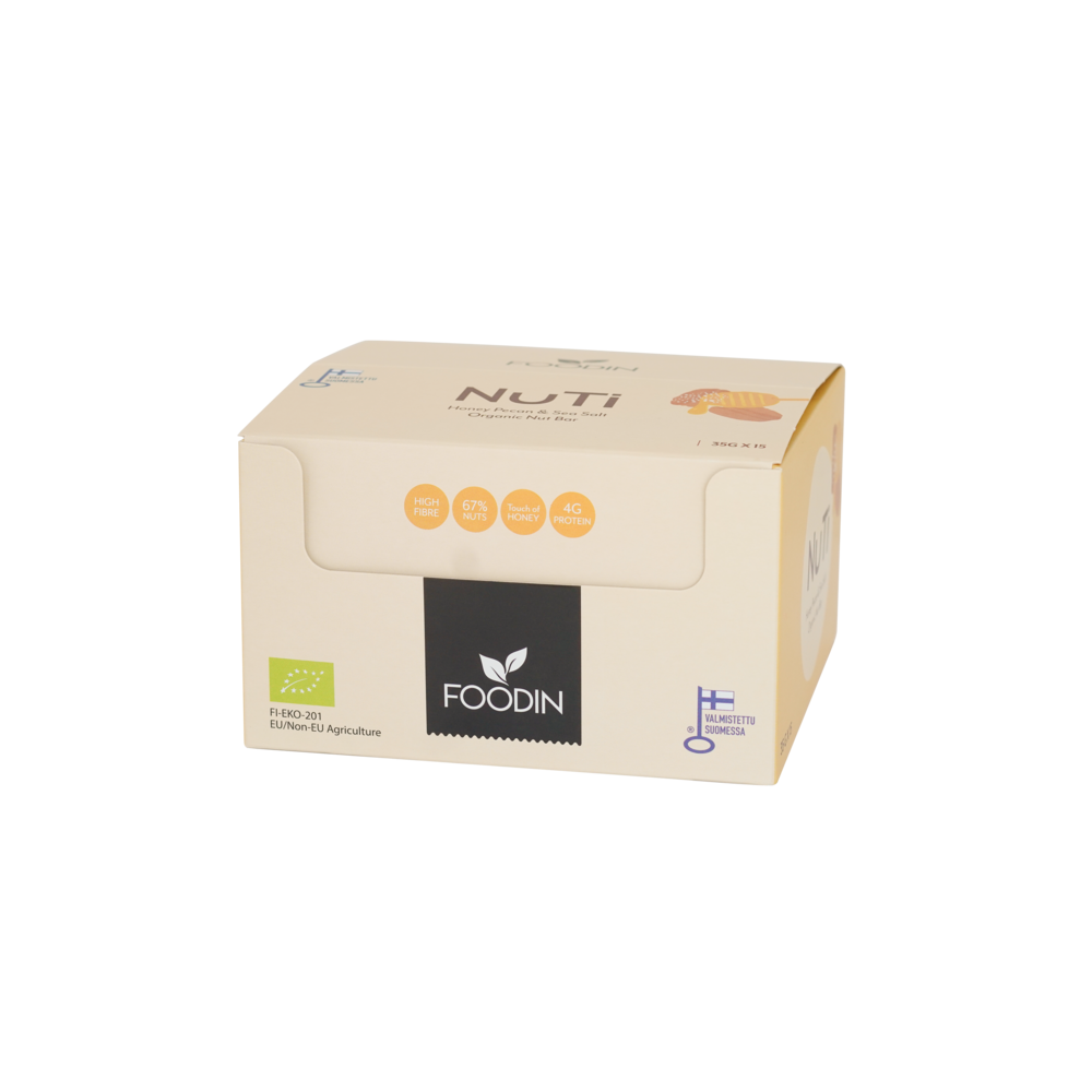 NUTI Honey Pecans & Sea Salt 35g Single - Organax Ltd
