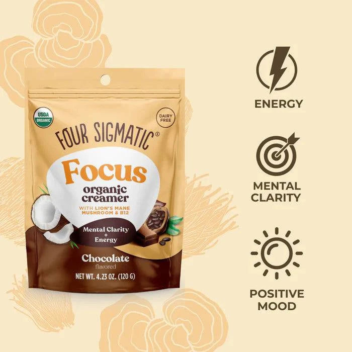 Four Sigmatic Focus Creamer – Chocolate 120g - Organax Ltd
