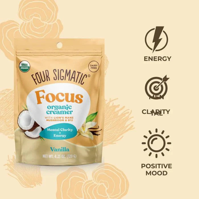 Focus Organic Creamer- Vanilla Coconut 120g - Organax Ltd