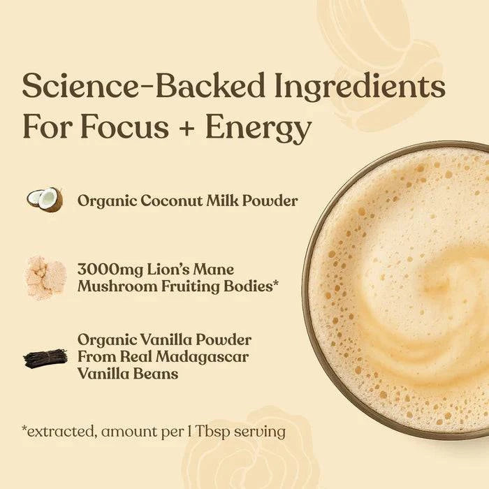 Focus Organic Creamer- Vanilla Coconut 120g - Organax Ltd