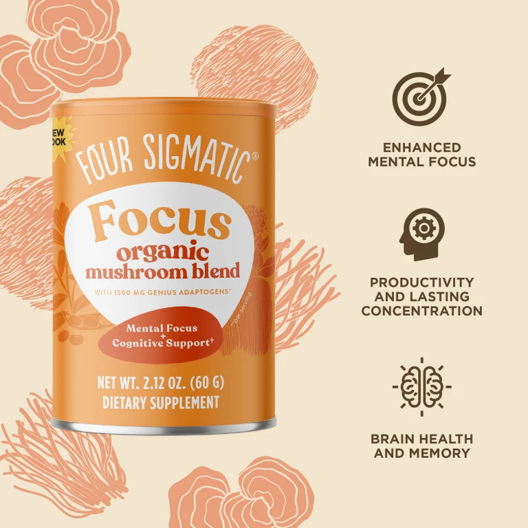 Organic Focus Mushroom Blend 60g - Organax Ltd