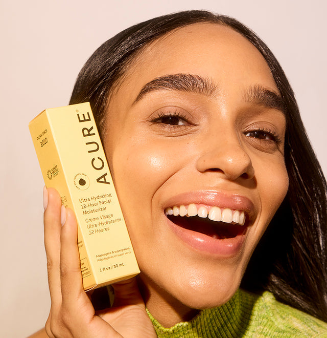 ACURE Ultra Hydrating 12-Hour Facial Moisturizer 30ML with smooth, lightweight cream for deep hydration and refreshed skin.
