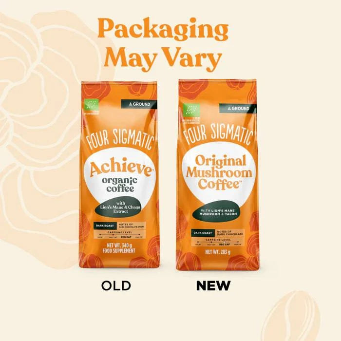 Four Sigmatic Organic Focus Ground Bean Coffee With Lion's Mane Bag 13 Servings 283g - Organax Ltd