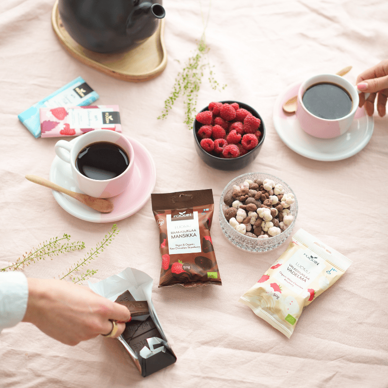 Foodin OrganicRaw Chocolate Hazelnut 60g - Organax Ltd