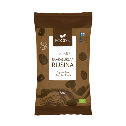 Raw Chocolate Raisin 80g, Organic - Organax Ltd