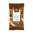 Organic Raw Chocolate Banana snack by Organax Ltd, showing a 70g package of Foodin Raw Chocolate Banana with natural chocolate and banana pieces.