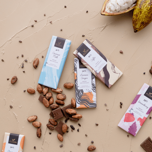 Organic raw chocolate coconut milk 42% by Organax Ltd in a 40g bar, with a smooth chocolate and coconut flavor.