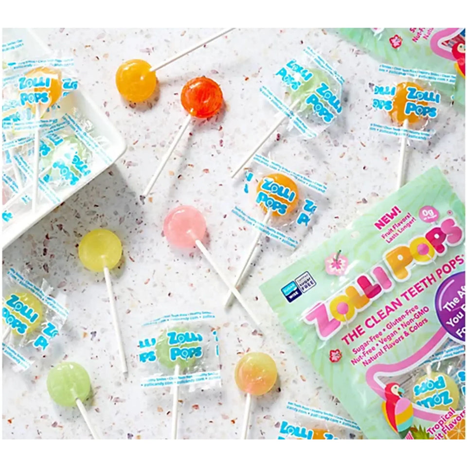 Zollipops® Zero Sugar Lollipops Assorted Tropical Fruit Flavors 5.2oz