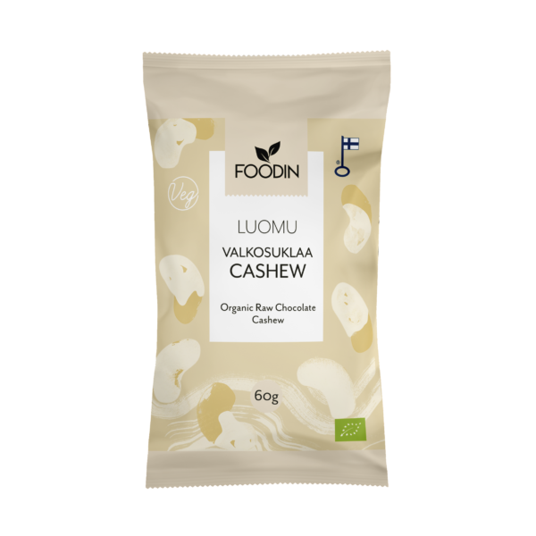 White Chocolate Cashew 60g, Organic - Organax Ltd