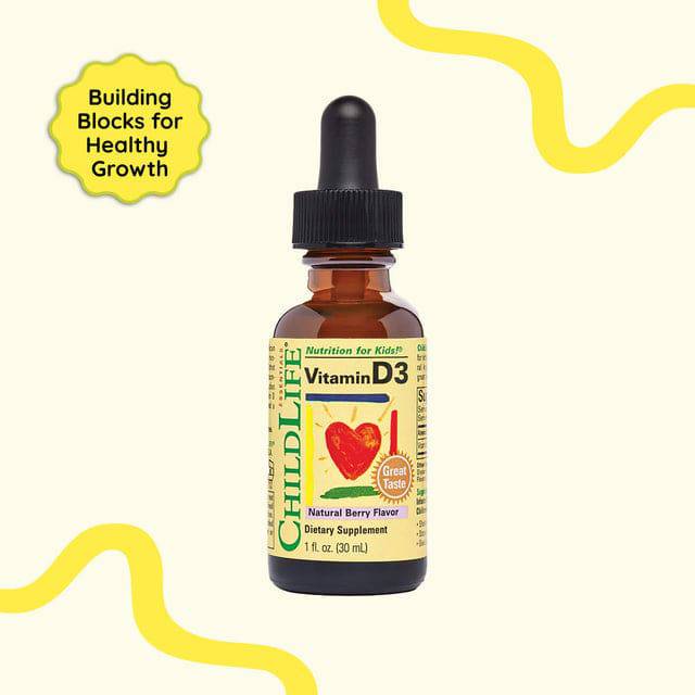 Childlife Essentials Vitamin D3 Berry 30ml Glass - Organax Ltd