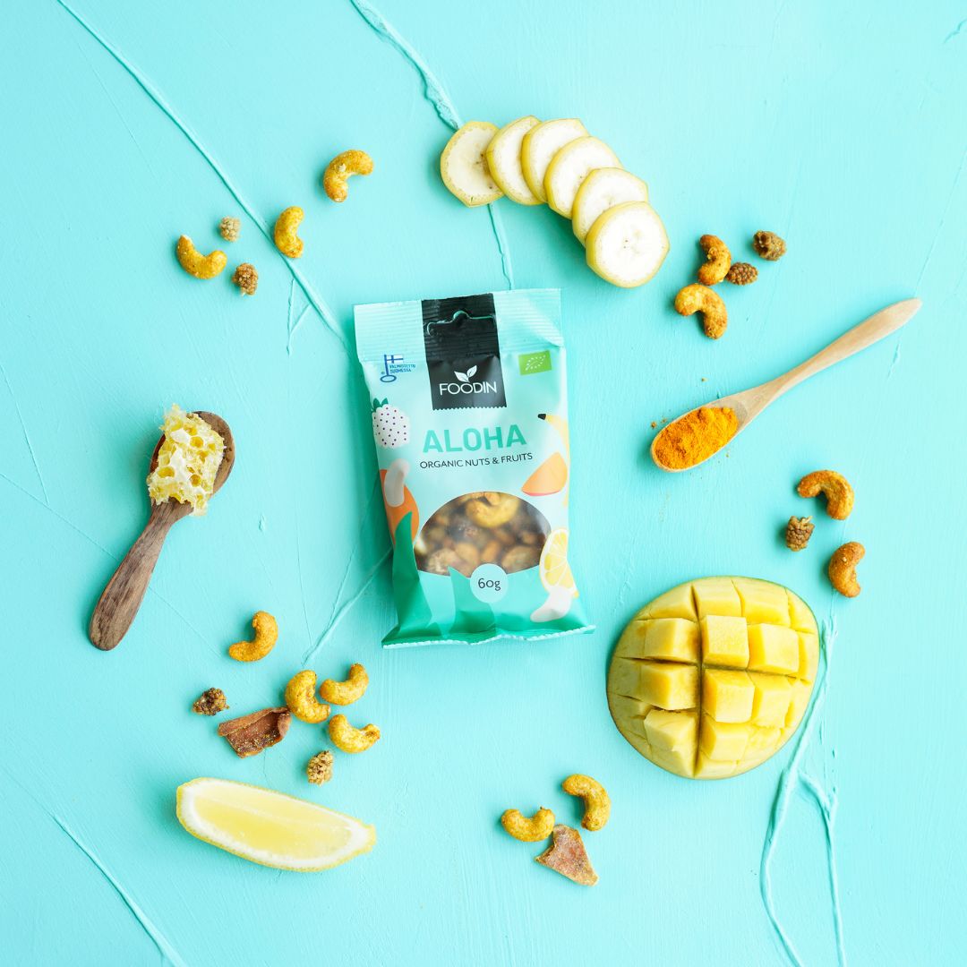 Nuts & Fruits Aloha - Organic 60 g - Organax Ltd