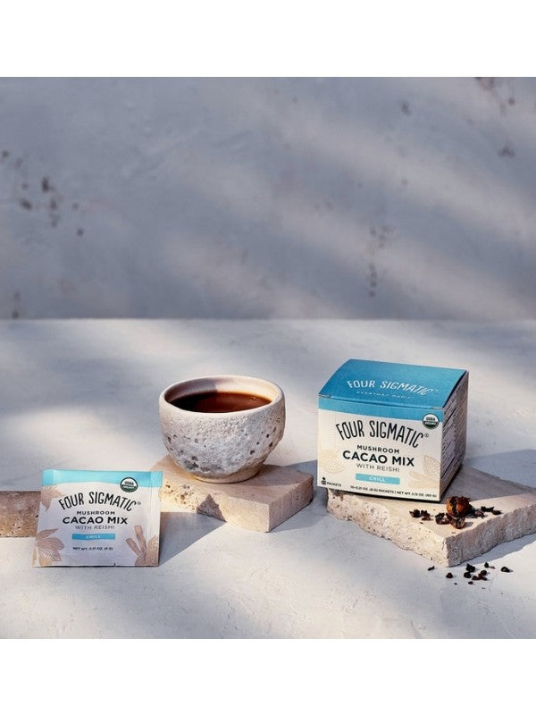 Mushroom Hot Cacao with Reishi 10 Sachets - Organax Ltd