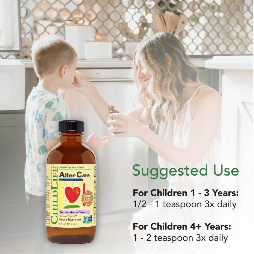 Childlife Essentials Aller-Care™ Natural Grape Flavor 118ml - Organax Ltd