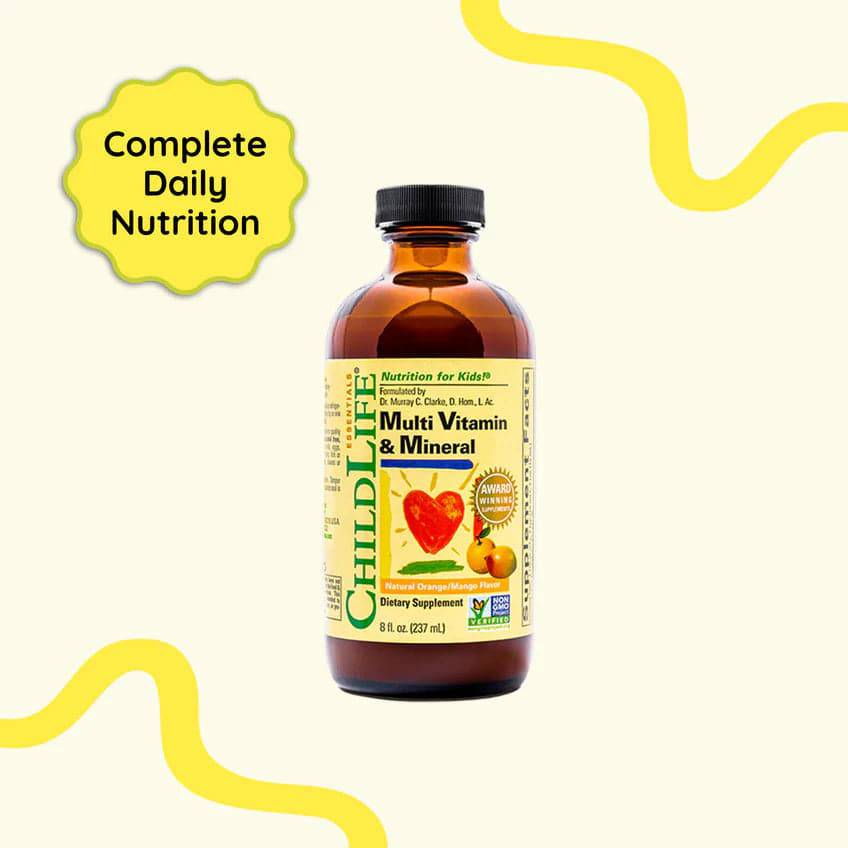 Childlife Essentials Children’s Multi Vitamin & Mineral 240ml Glass - Organax Ltd