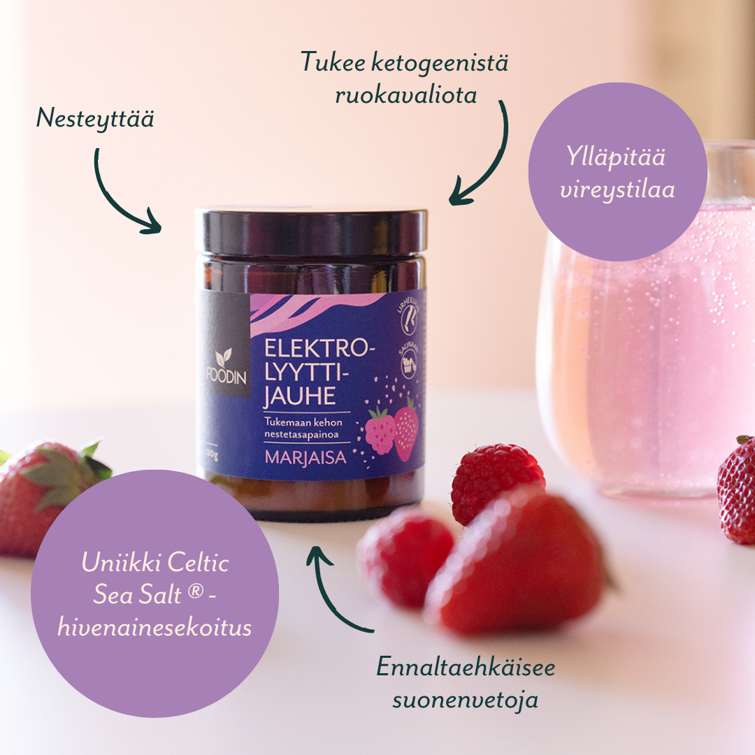 Electrolyte Powder Berry 120g - Organax Ltd