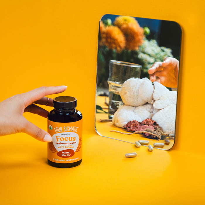 Four Sigmatic Organic Mushroom Capsules with Lion's Mane, B12 & L-Theanine