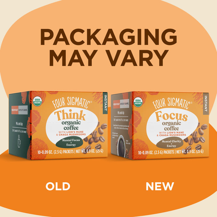 Four Sigmatic Achieve Organic Instant Coffee Box with Lion's Mane 10 Sachets - Organax Ltd