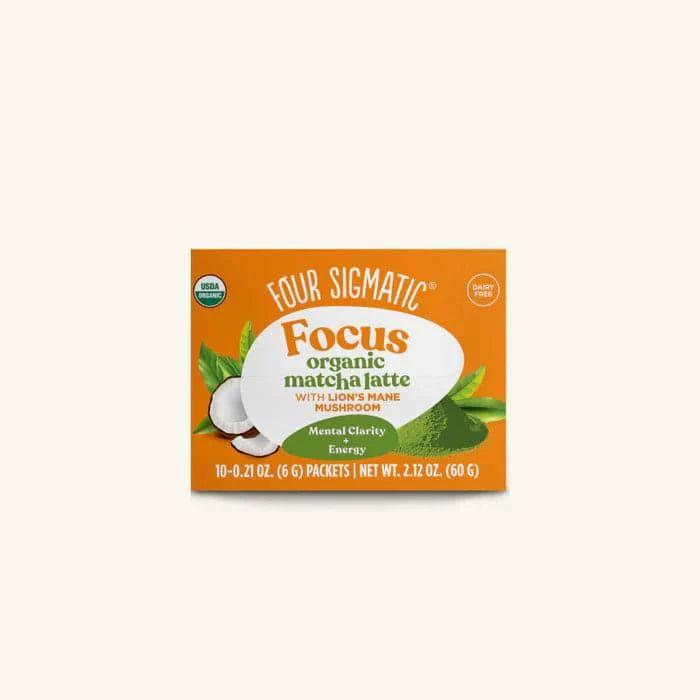 Four Sigmatic Organic Focus Matcha Latte 10 Sachets - Organax Ltd