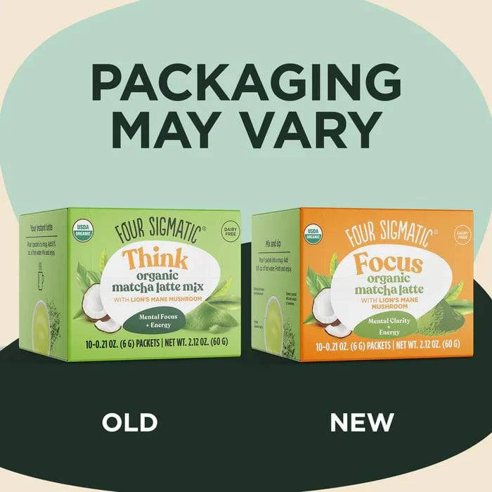 Four Sigmatic Organic Focus Matcha Latte 10 Sachets - Organax Ltd