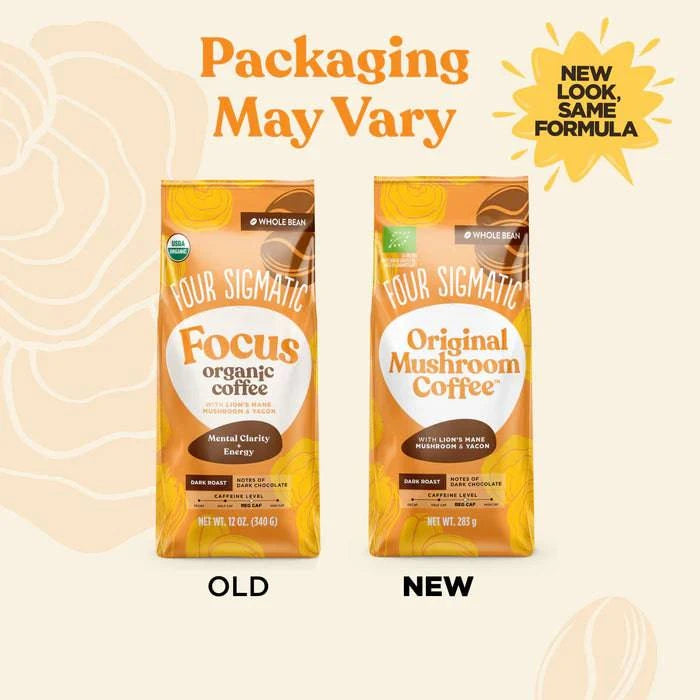 Four Sigmatic Organic Original Mushroom Coffee Whole Bean 13 Servings 283g - Organax Ltd
