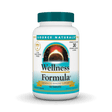 Source Natural Wellness Formula tablets by Organax Ltd, showing a bottle of 90 dietary supplement tablets on a white background.