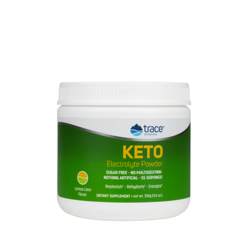 Keto Electrolyte Powder Lemon Lime 55serv. 330g - Organax Ltd