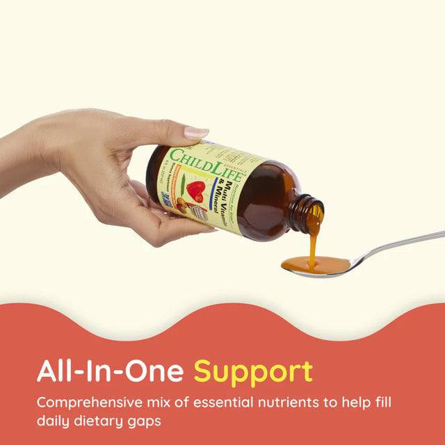 Childlife Essentials Children’s Multi Vitamin & Mineral 240ml Glass - Organax Ltd