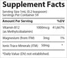 Liquid Ionic B12 - 1,000mcg 59ml - Organax Ltd