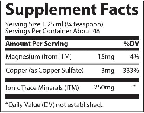 Liquid Ionic Copper - 3mg 59ml - Organax Ltd