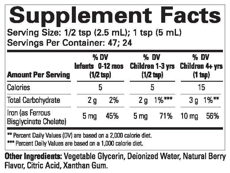 Childlife Essentials Liquid Iron 118ml - Organax Ltd