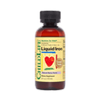 Childlife Essentials Liquid Iron supplement in a 118ml bottle, designed for children, manufactured by Organax Ltd.