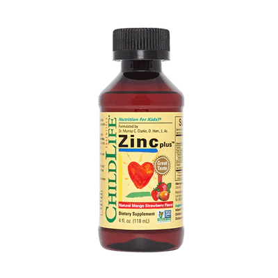 Childlife Essentials Liquid Zinc Plus Mango Strawberry 118ml - Organax Ltd