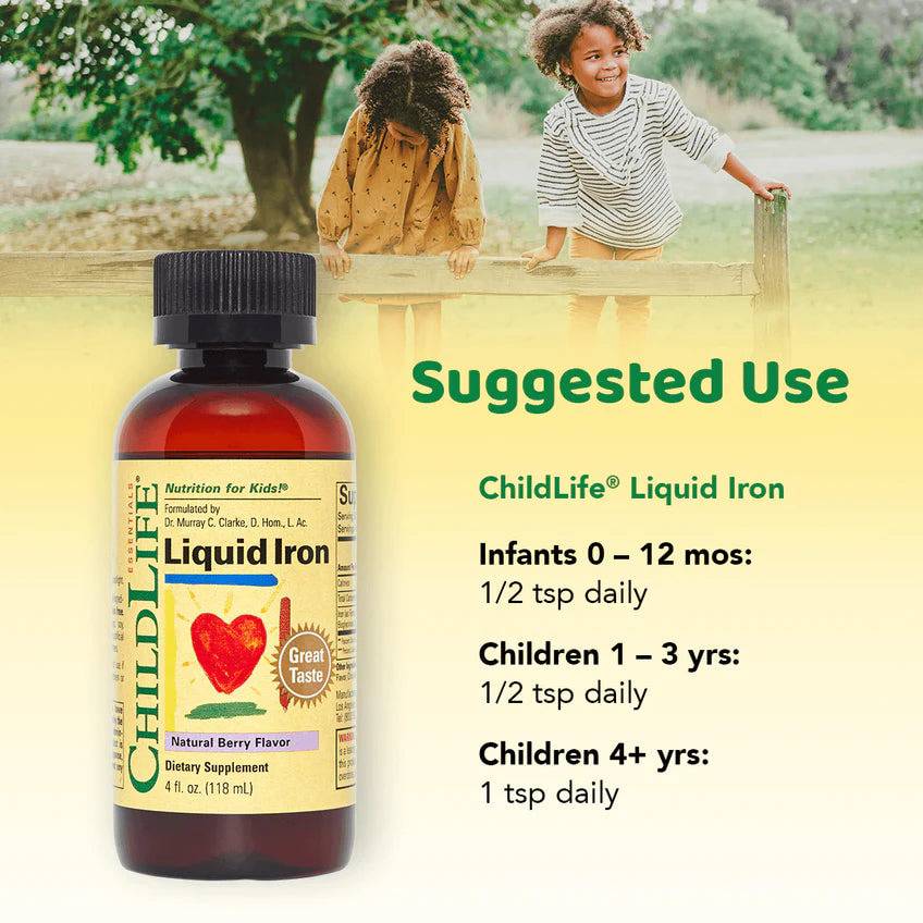 Childlife Essentials Liquid Iron 118ml - Organax Ltd