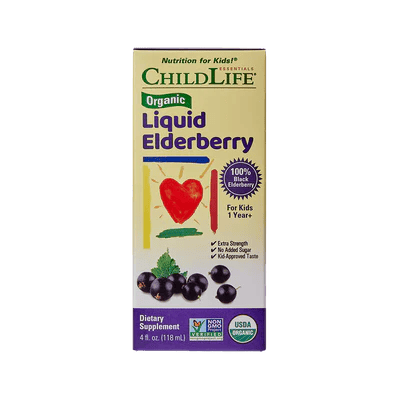 Childlife Essentials Organic Liquid Elderberry 118ml - Organax Ltd