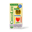 Childlife Essentials Organic Vitamin D3 dropper bottle for babies and infants, featuring a white label with green accents and product details