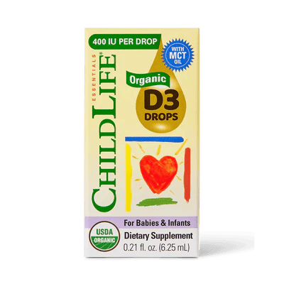 Childlife Essentials Organic Vitamin D3 for Babies & Infants 6.25ml - Organax Ltd