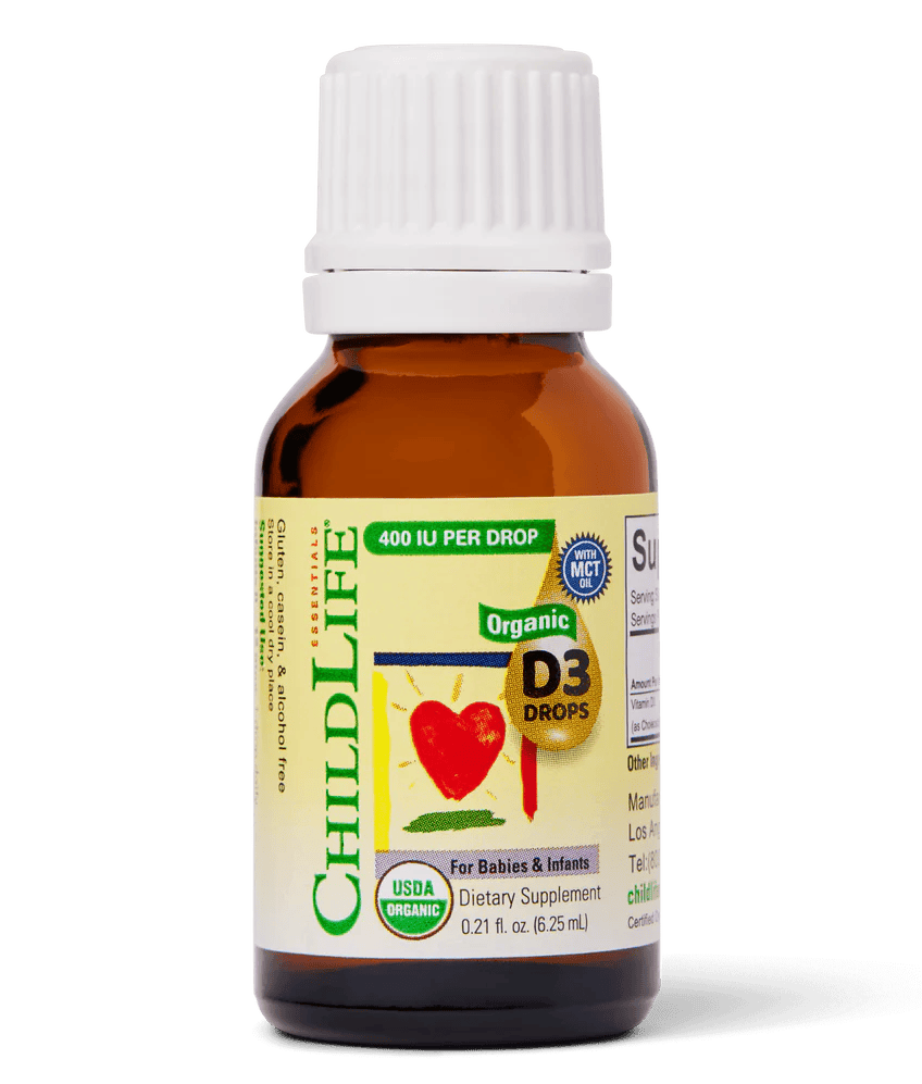 Childlife Essentials Organic Vitamin D3 for Babies & Infants 6.25ml - Organax Ltd