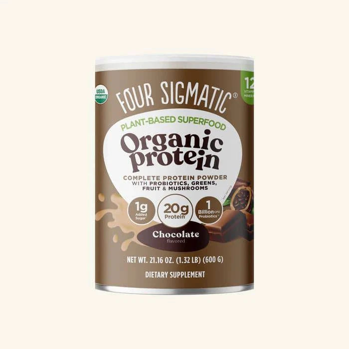 Organic Plant Based Protein with Mushroom Creamy Cacao 600g - Organax Ltd
