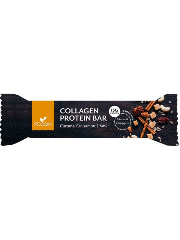 Cinnamon Caramel Collagen Bar 50g - Organax Ltd