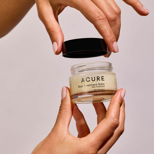 ACURE Scar Treatment Balm by Organax Ltd in a 40g jar, nourishing skin care balm for scar healing and skin regeneration.