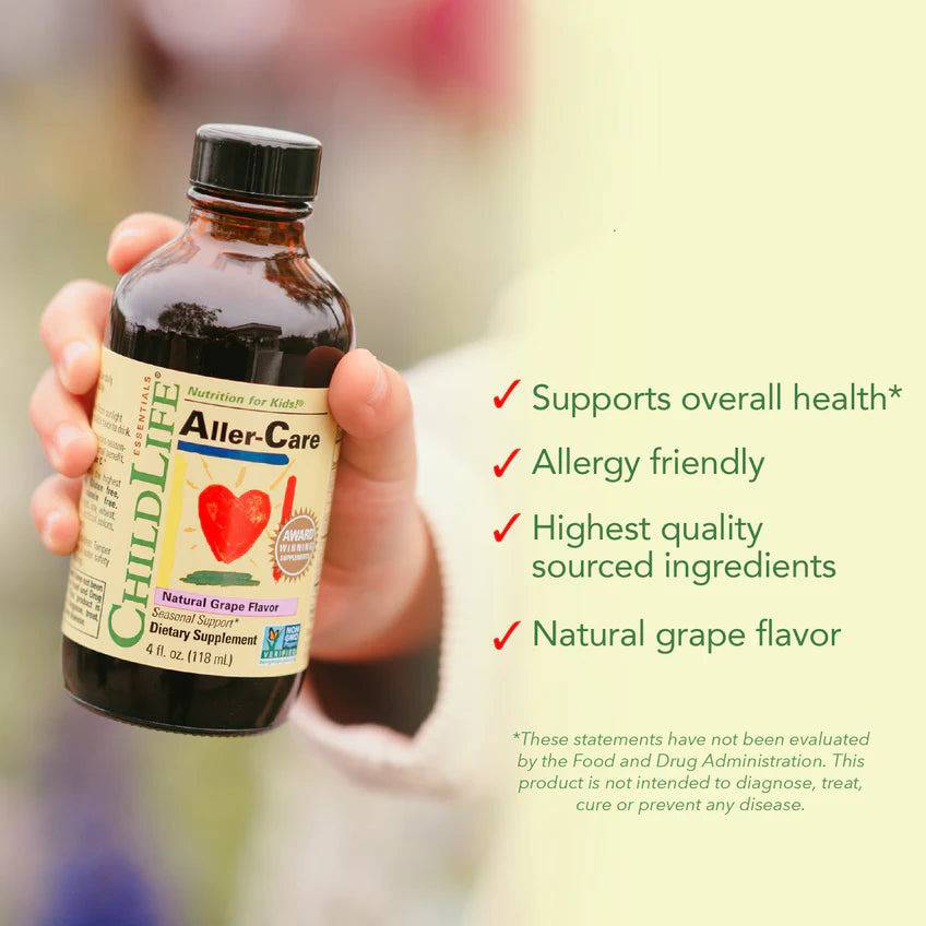 Childlife Essentials Aller-Care™ Natural Grape Flavor 118ml - Organax Ltd