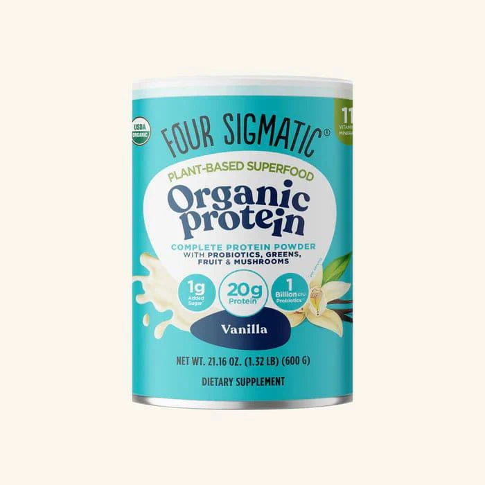 Four Sigmatic Plant Based Protein with Mushroom Sweet Vanilla 600g - Organax Ltd