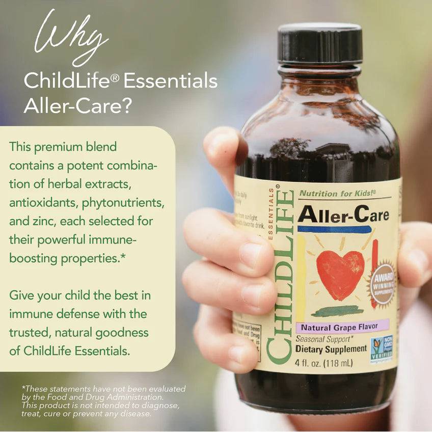 Childlife Essentials Aller-Care™ Natural Grape Flavor 118ml - Organax Ltd
